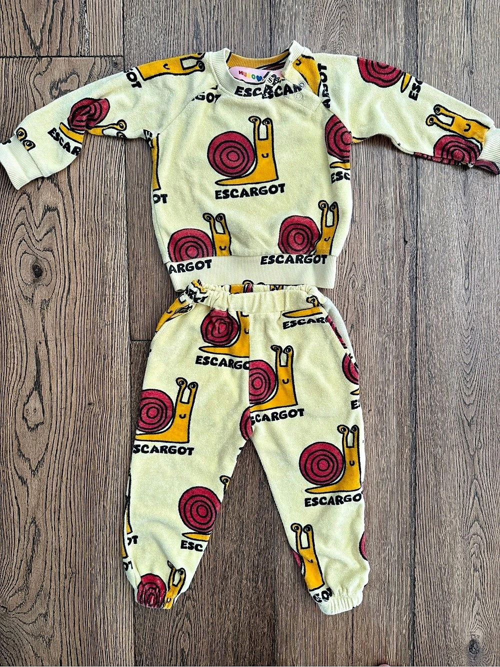 Hugo Loves Tiki Snail Print Matching Set Baby 12-18M